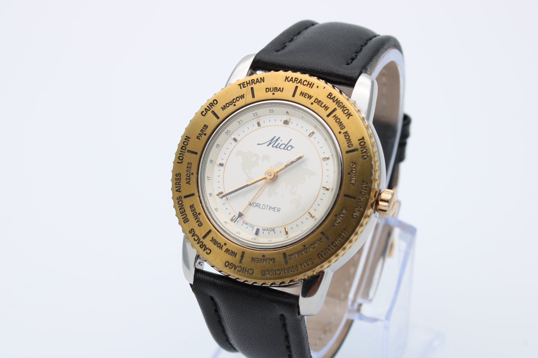Mido Orologi: Mido GMT Worldtimer 5200 Armbanduhr – Usato da Brüttisellen venduto da AlphaOmega05