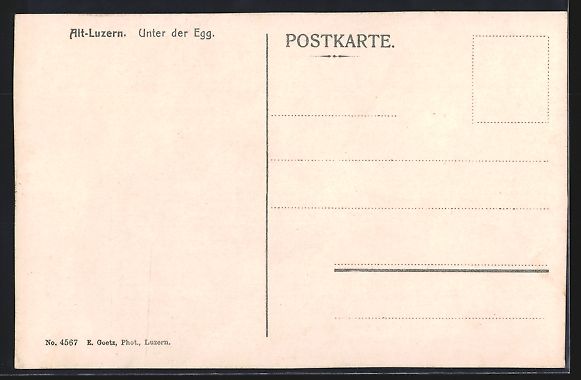 Cartoline postali: AK Luzern, Gemüsemarkt Unter der Egg – Usato da Berlin venduto da bartko-reher 1