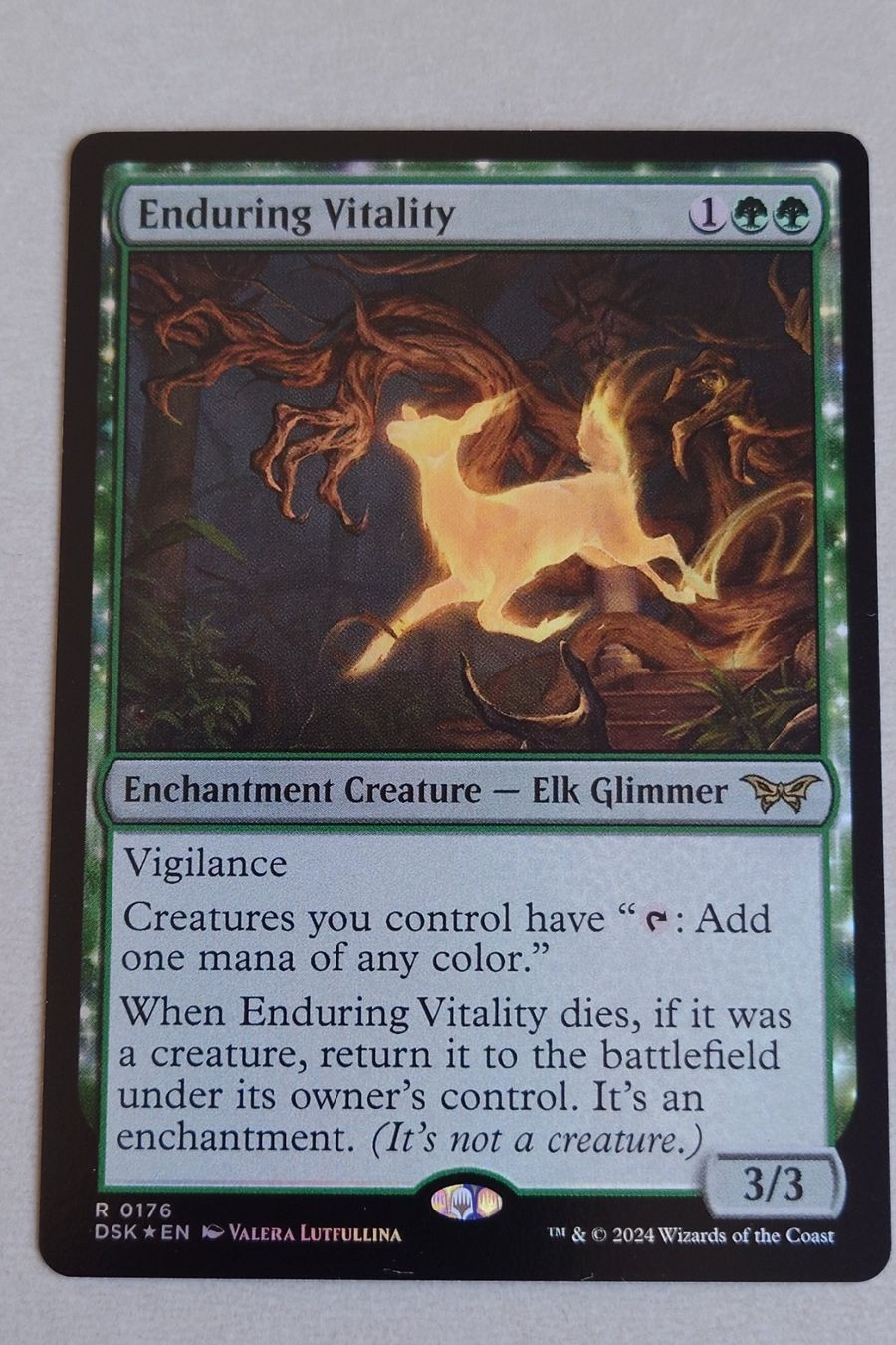 Magic The Gathering Sammelbilder & Trading cards: Mtg, Enduring Vitality R0176, FOIL – Gebraucht aus Elsau von majeerdi