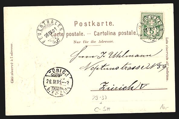 Cartoline postali: Passepartout-Lithographie Schaffhausen,  – Usato da Berlin venduto da bartko-reher 1