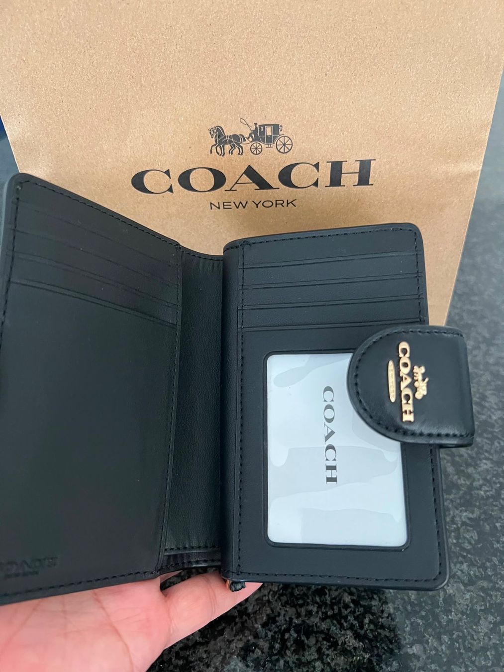 Coach Portamonete: Coach Portemonnaie brown/black – Nuovo e nell'imballaggio originale da Wiedlisbach venduto da Sistershop 3