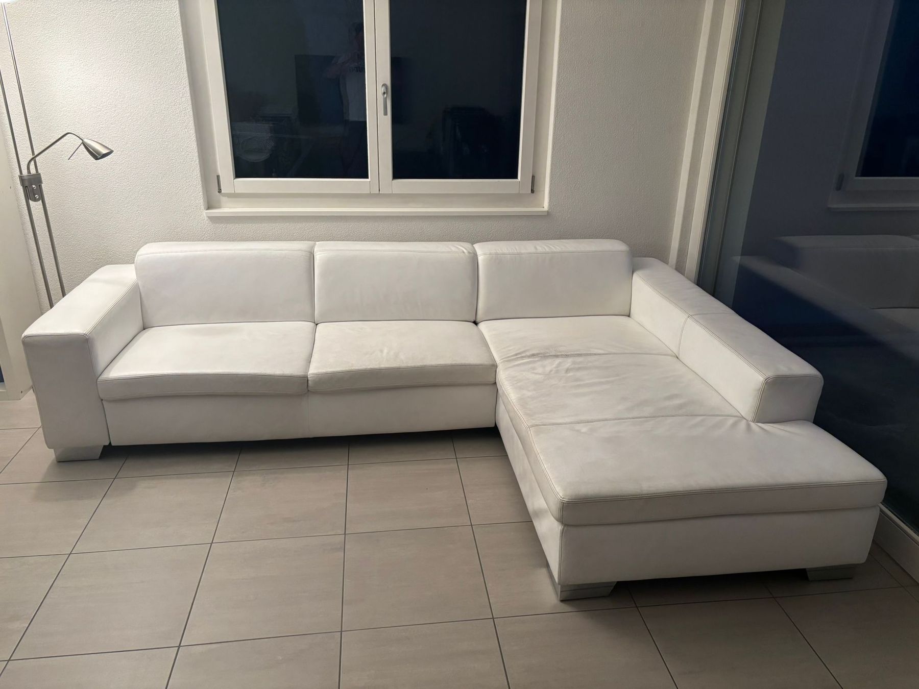 Sofas: Weisses Ecksofa aus Leder – Gebraucht aus Walchwil von Sandy08 3