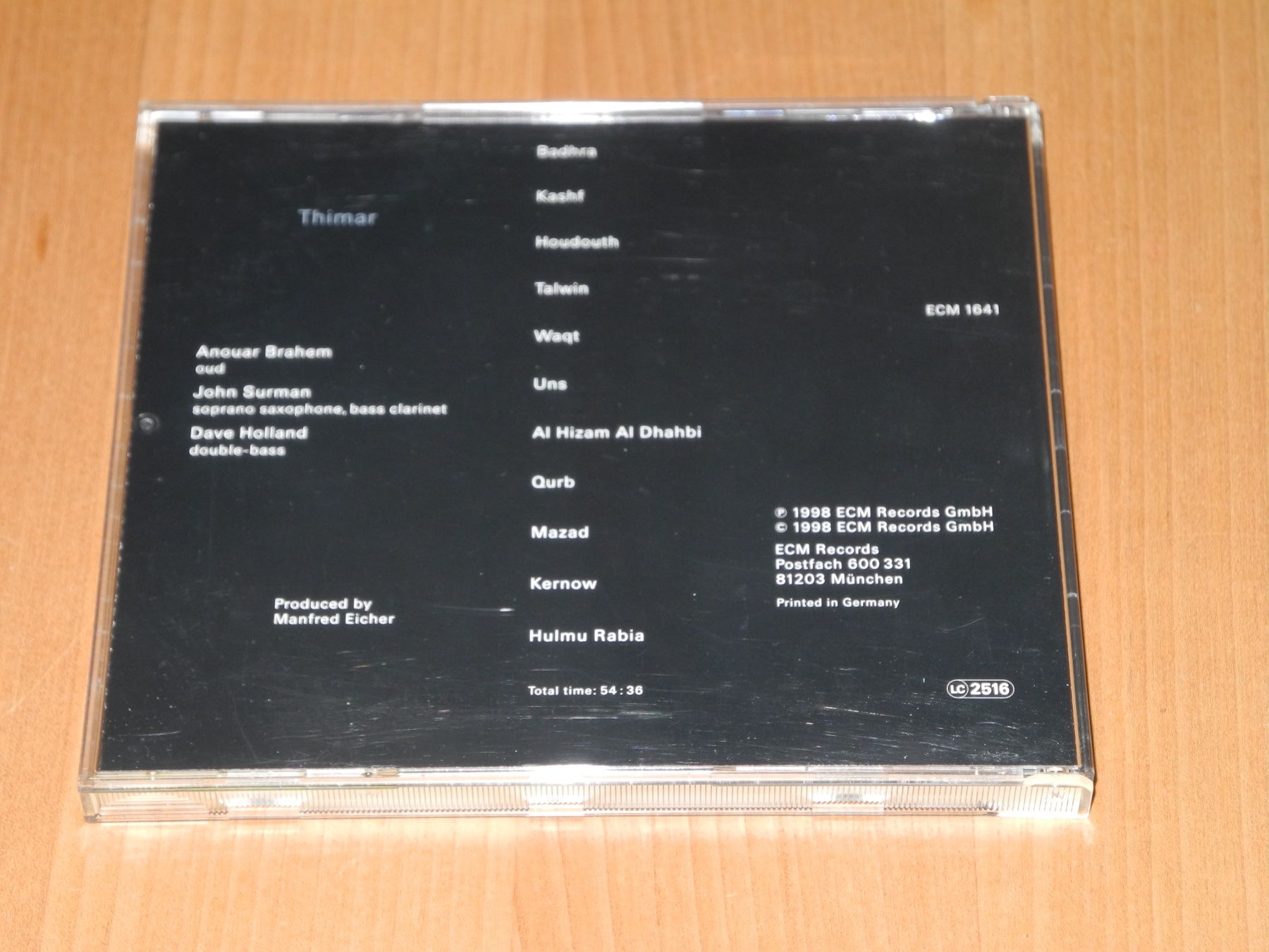 CD: BRAHEM / SURMAN / HOLLAND: THIMAR - ECM 1641 – Nuovo (secondo la descrizione) da Fahrwangen venduto da Swirl2 2