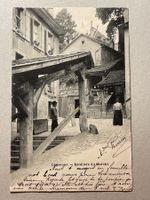 Alte Ansichtskarte Lausanne, Escaliers du Marché