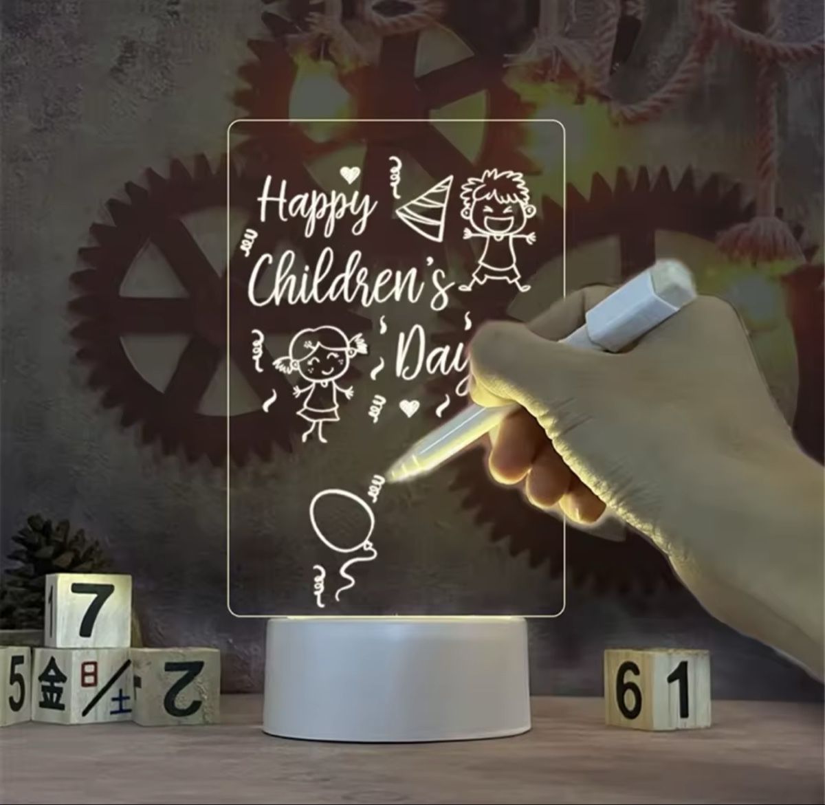 Tutte le decorazioni: Transparentes Message Board mit LED Beleuchtung – Usato da Rosshäusern venduto da maexuu 3