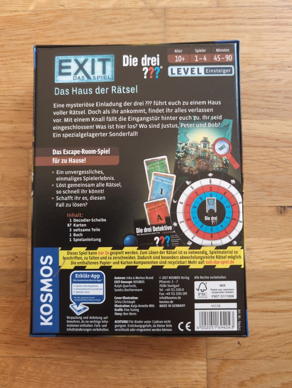 Spiele: Exit: Die drei ??? - Das Haus der Rätsel – Neu (gemäss Beschreibung) aus Härkingen von Laaleeluu15 1