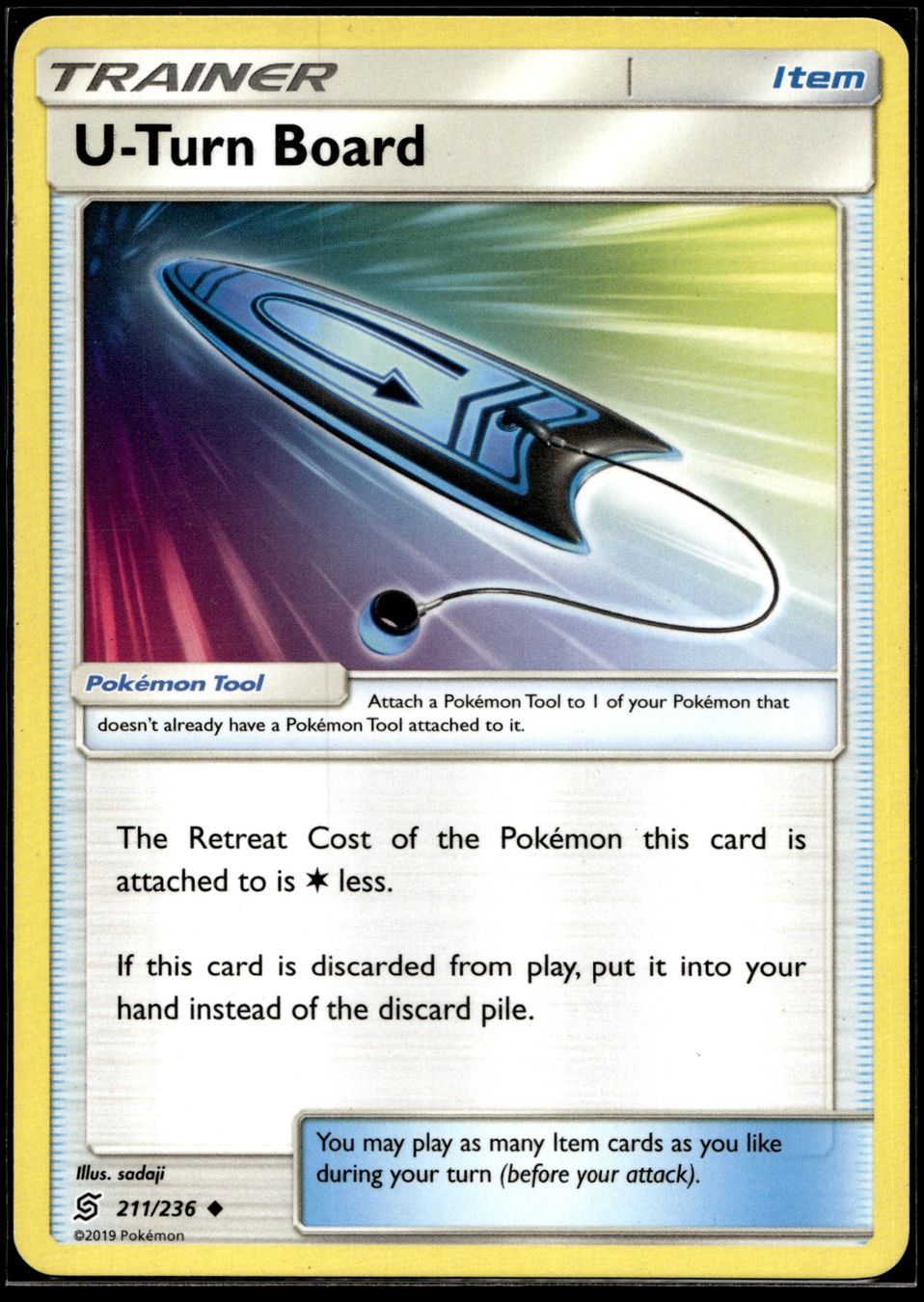 Pokémon Carte collezionabili: U-Turn Board (UNM EN 211/236) – Usato da Affoltern am Albis venduto da Chiesa_5