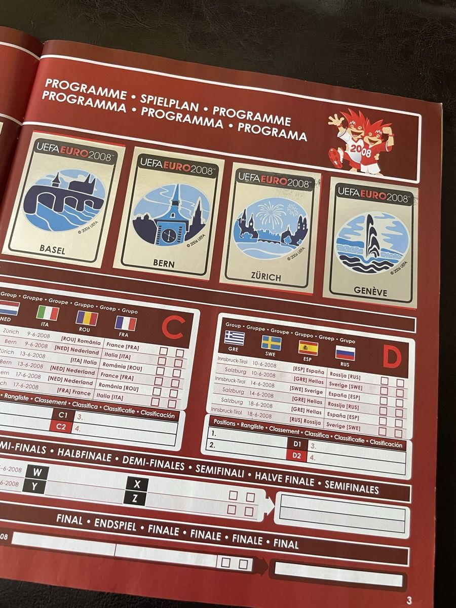 Panini Alben: Panini-Album UEFA EURO2008 – Gebraucht aus Bassersdorf von Cincinnati 1