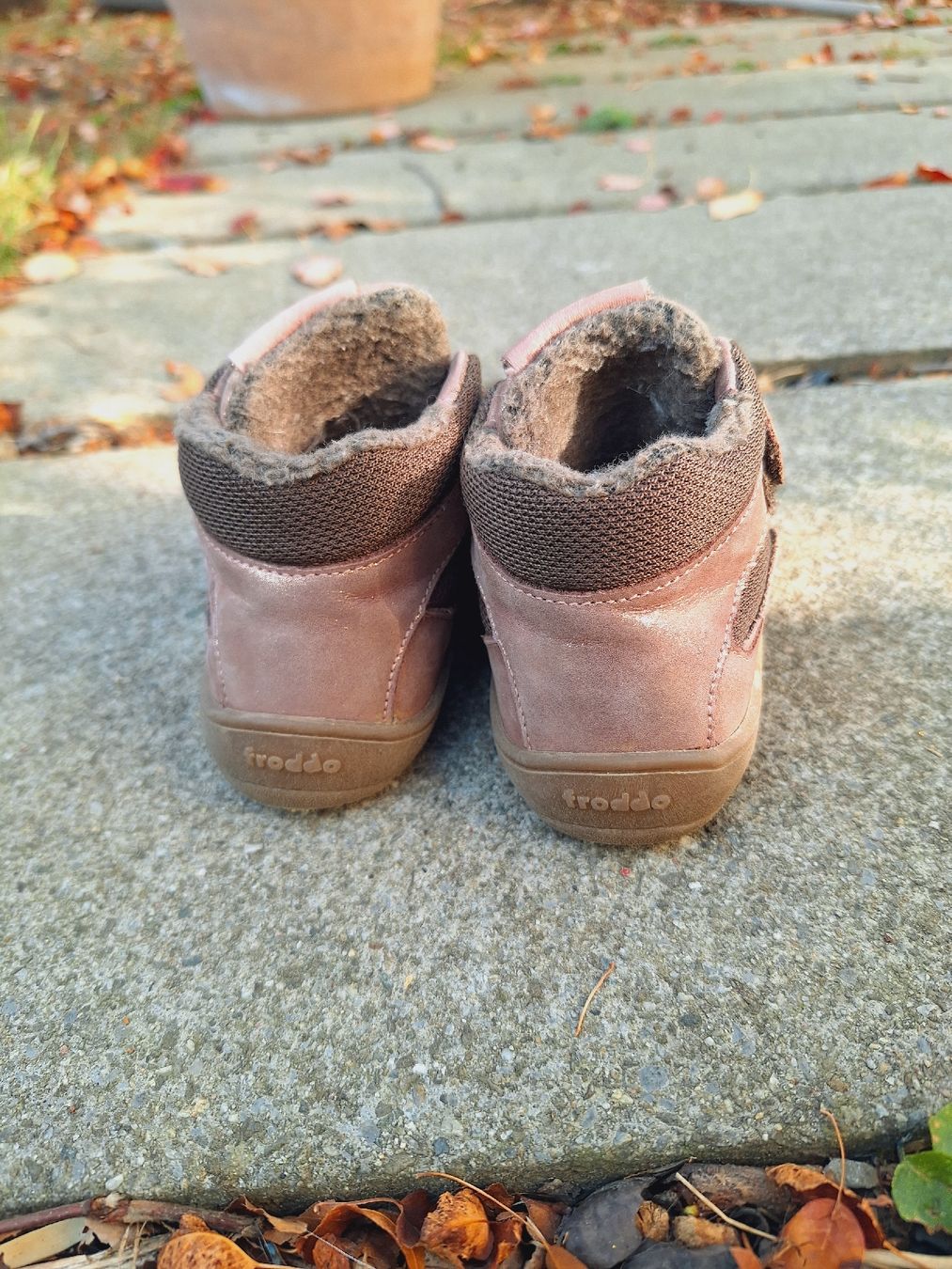 Schuhe für Jungen: Froddo Barefoot Winter gr 24 rosa – Gebraucht aus Winterthur von pat.paw 1