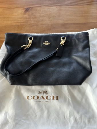 Coach Handtasche dunkelblau Leder Masse 38x24cm guter Zustan
