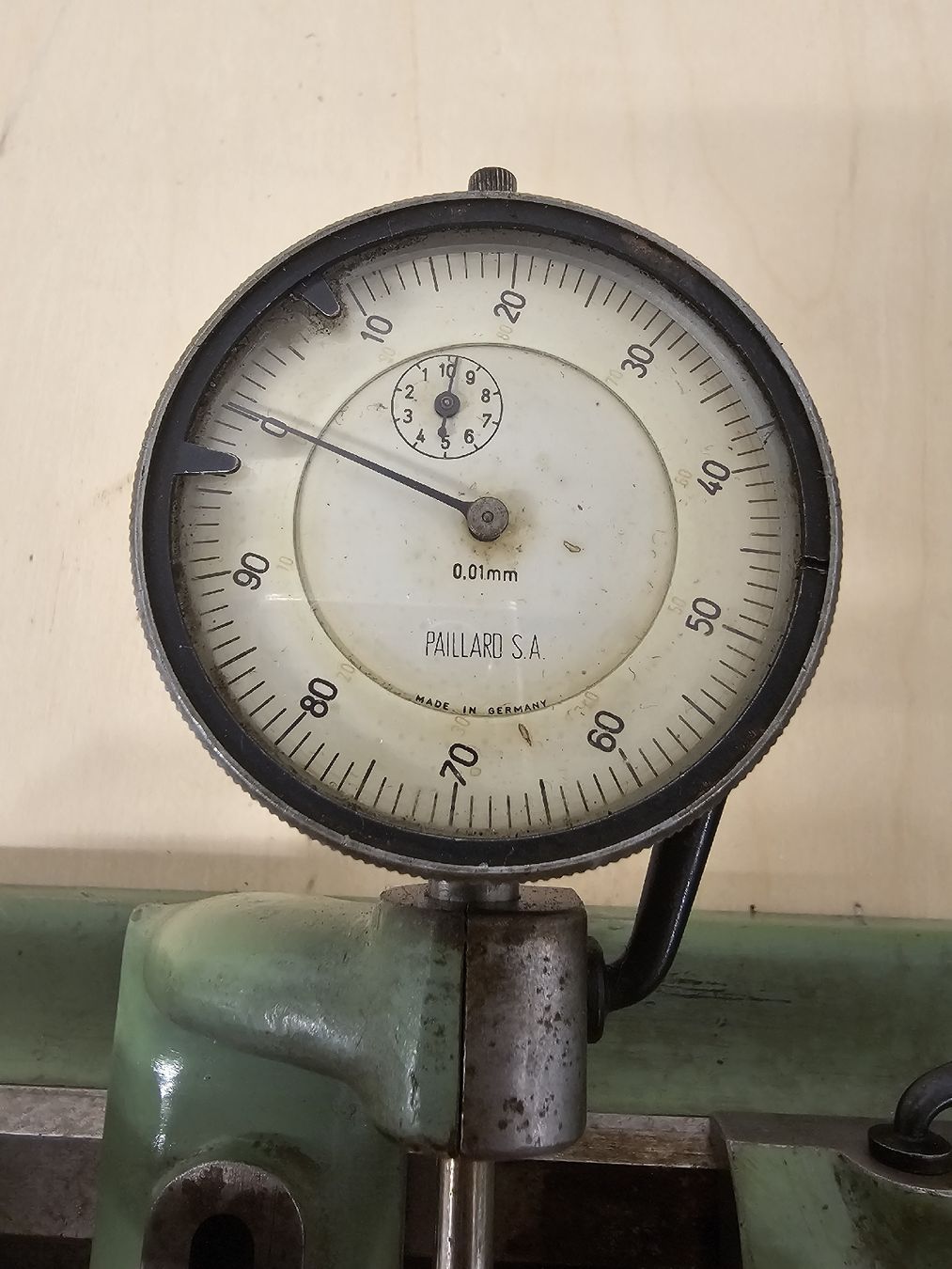 Misurare: Rundlaufprüfgerät mit Paillard Messuhr / Mikrometer – Usato da Biel/Bienne venduto da Switzerland92 2