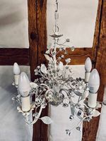 Kronleuchter Weiss Metall