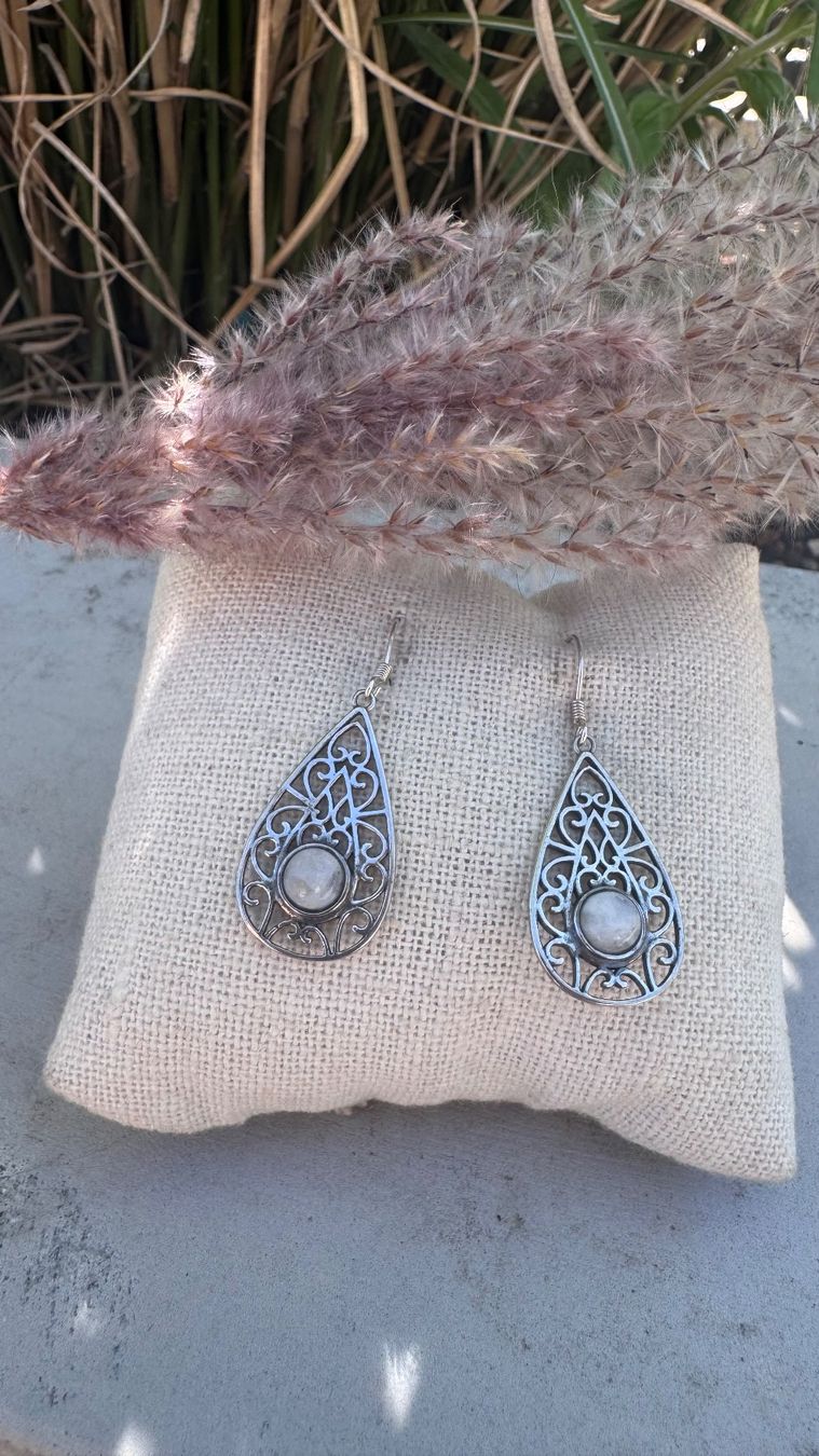 Orecchini pendenti & Orecchini a lobo: Wunderschöne Silber Ohrhänger in Blatt-Form mit Stempel – Nuovo e nell'imballaggio originale da Rombach venduto da Ivreajewels 2