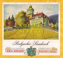 Etikette - Balgacher Süssdruck /bd