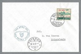 1941, PRO AERO FLUGBRIEF BUOCHS-PAYERNE, Ia