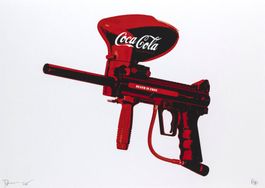 Death, Coca-Cola Paintball Gun, limitierter Kunstdruck