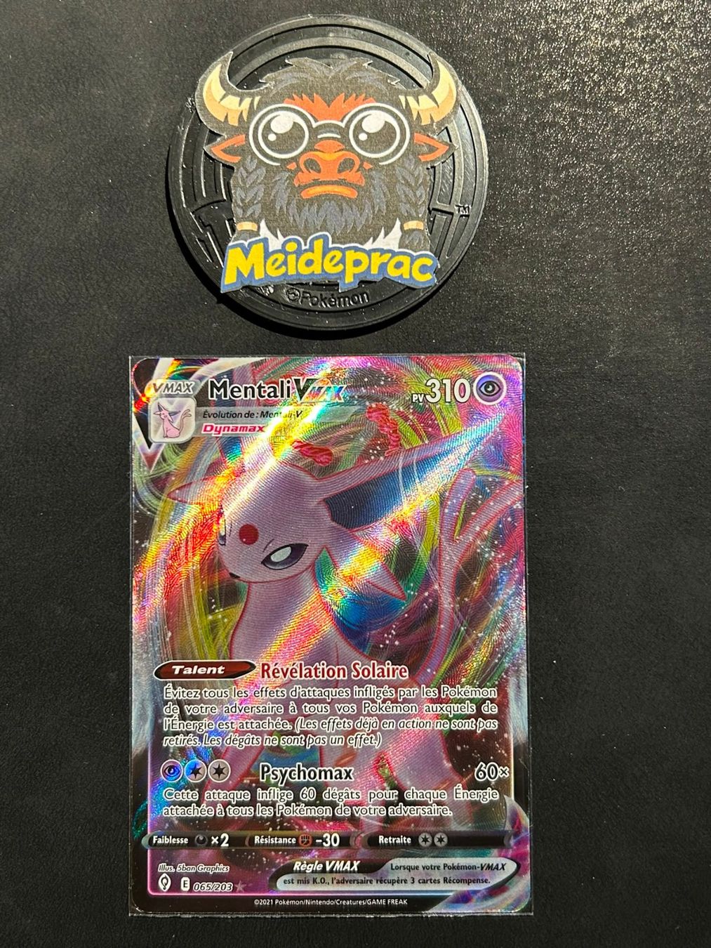 Pokémon Carte collezionabili: Mentali Vmax Évolution Céleste (EVS065) FR NM – Nuovo (secondo la descrizione) da Vevey venduto da Meideprac