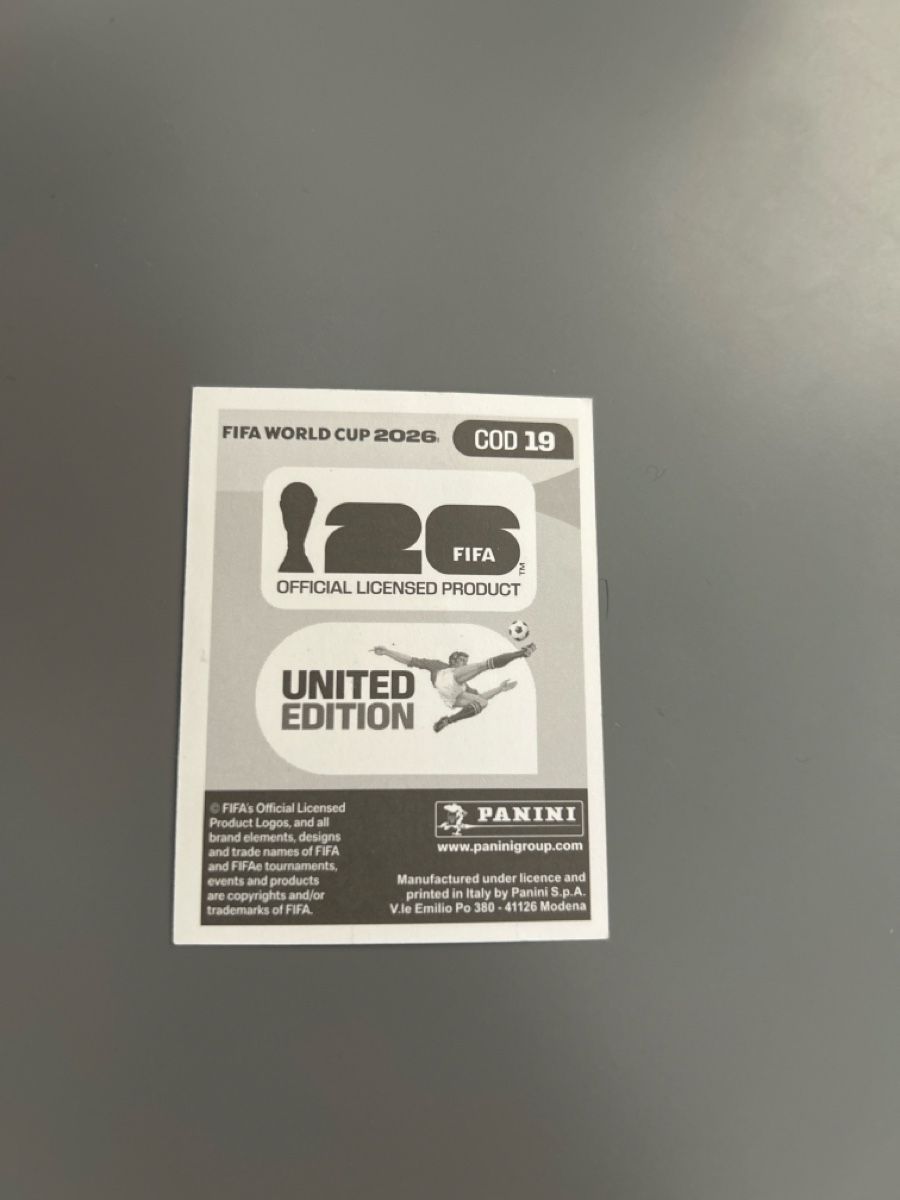 Panini Sammelbilder & Trading cards: Cédric Bakambu COD 19 Panini FIFA World Cup 2026 – Neu (gemäss Beschreibung) aus Boniswil von sim_7zhp 1
