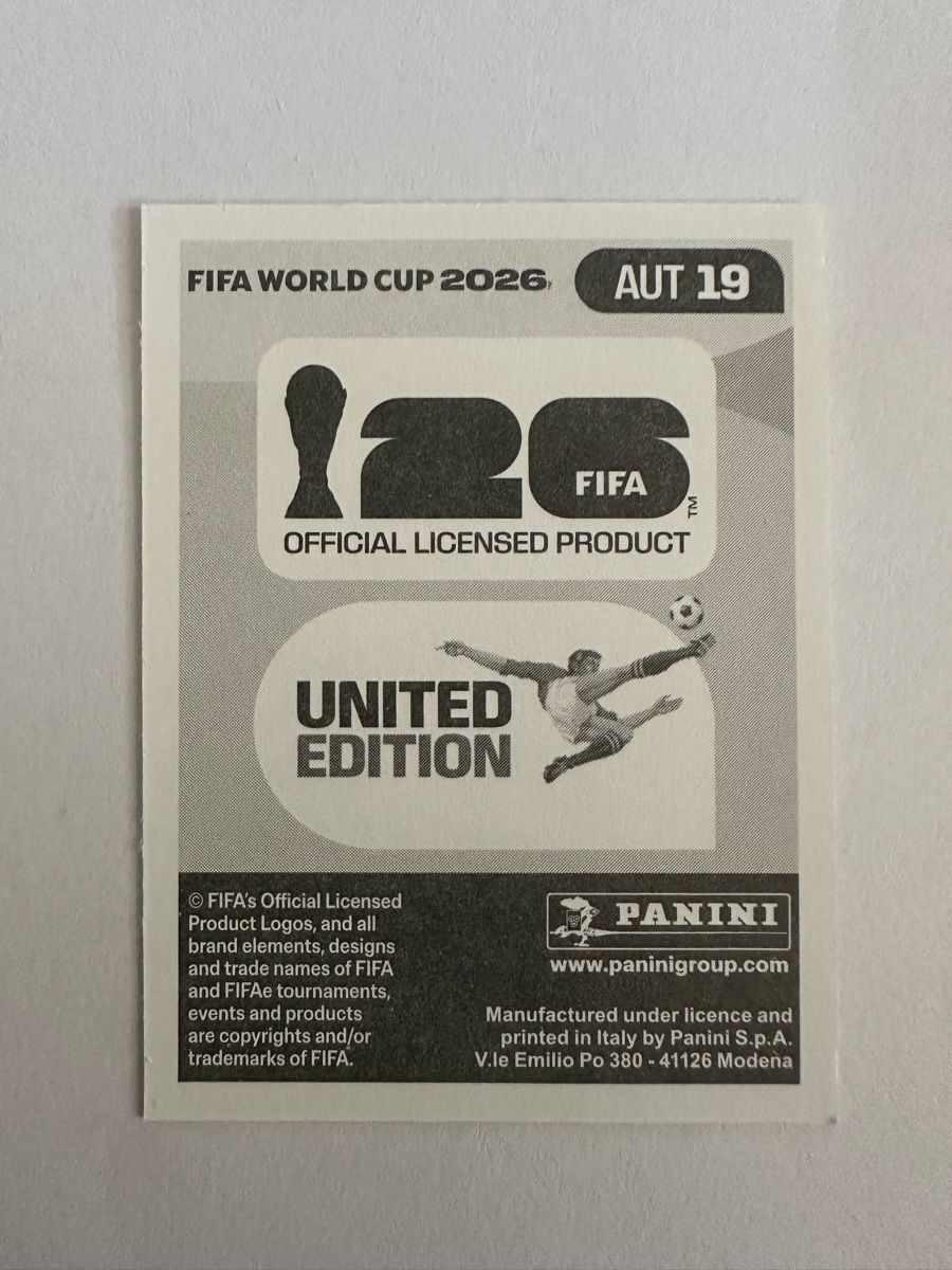 Panini Sammelbilder & Trading cards: Panini Sticker WM 2026 AUT 19 Michael Gregoritsch – Neu (gemäss Beschreibung) aus Männedorf von Ballenberger 1