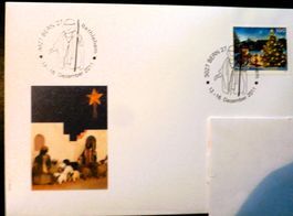 CH 2011 Weihnachtsmarke mit Bethlehem-Stempel