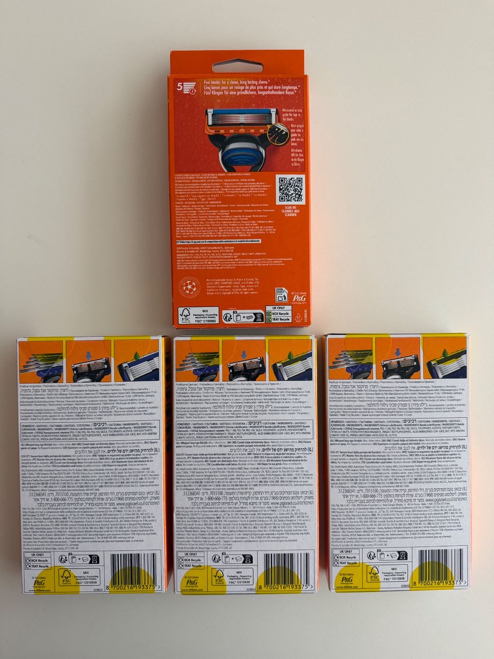 Gillette Rasierapparate & Rasierklingen: Gillette Fusion5, 22 pcs – Neu und originalverpackt aus St-Gingolph von GoldenKeys 1