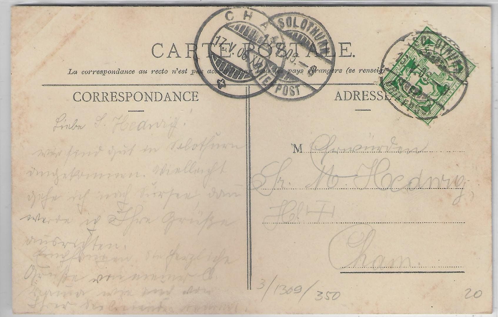 Cartoline postali: Solothurn - Klosterplatz - animee - Litho – Usato da Ettingen venduto da Kartenplanet 1