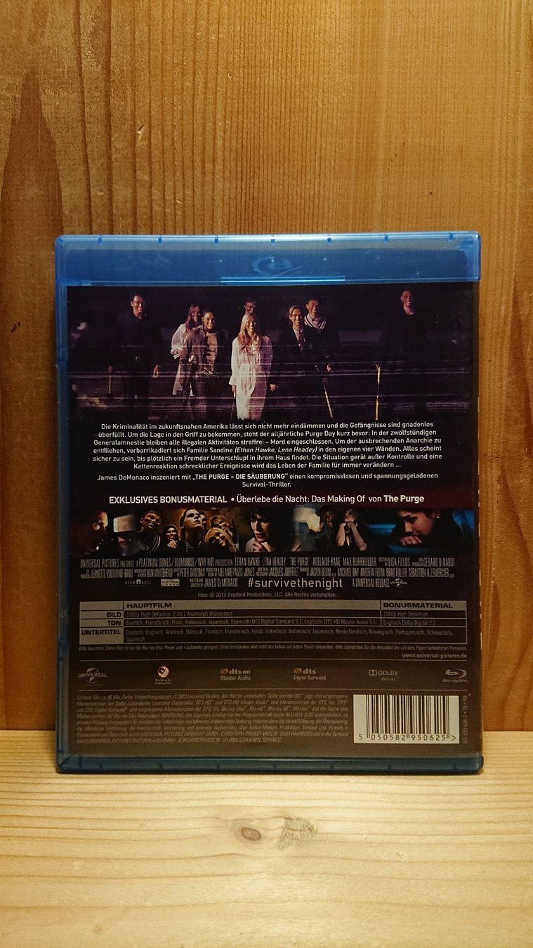 Tutti i DVDs: THE PURGE Die Säuberung Blu-Ray – Usato da Wilderswil venduto da Exebub 1