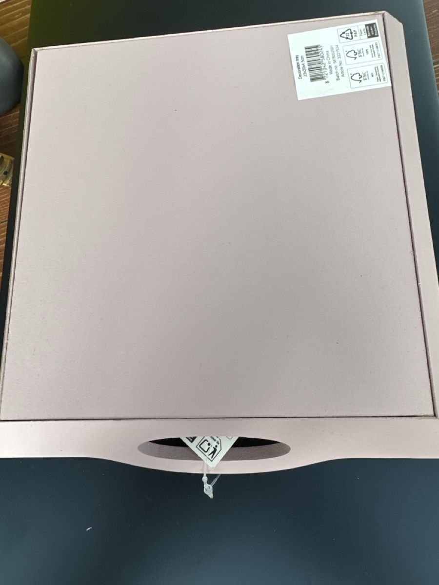 Tutte le decorazioni: Dekoration Tablett 23x20x4.5cm rosa  – Nuovo (secondo la descrizione) da Berikon venduto da Rueegg4 2