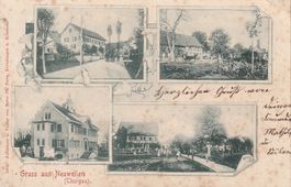 Neuweilen-Karte gelaufen 1902
