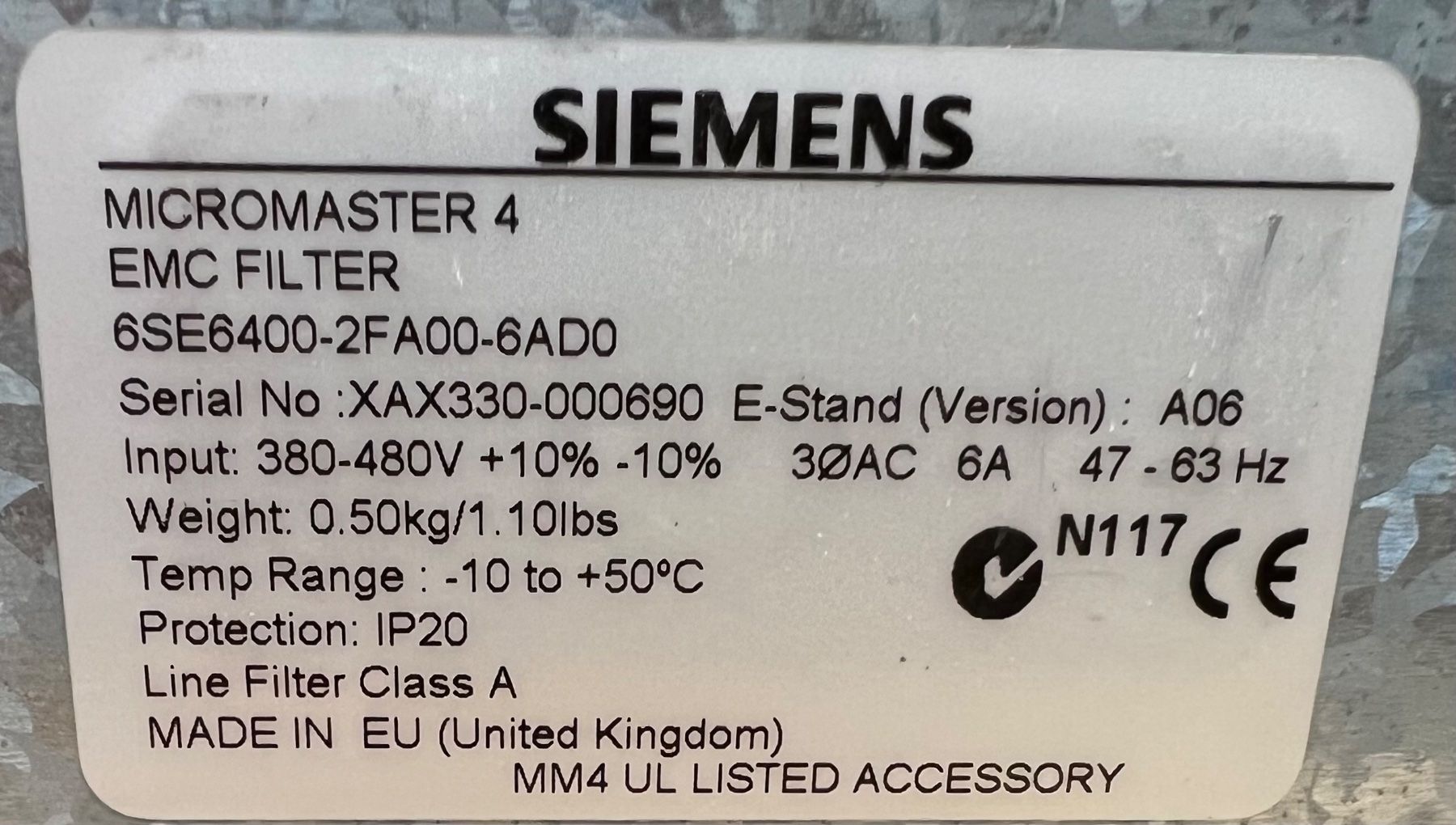 Siemens Wechselrichter: Frequenzumrichter 0.75kW Siemens Sinamics PM240 – Gebraucht aus Romanshorn von DonRicardoo 3