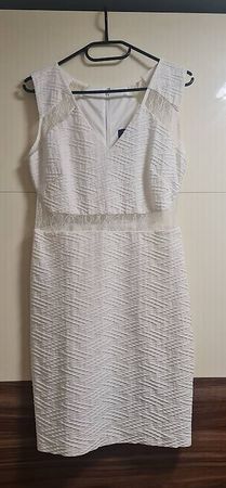 Guess, Etuikleid mit Spitze, weiss, neu