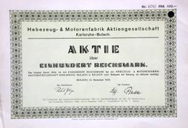 Hebezeug & Motorenfabrik AG, Bulach - 1926
