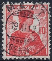METT (BERN) 19.XI.13 - Vollstempel auf Helvetia Brustbild
