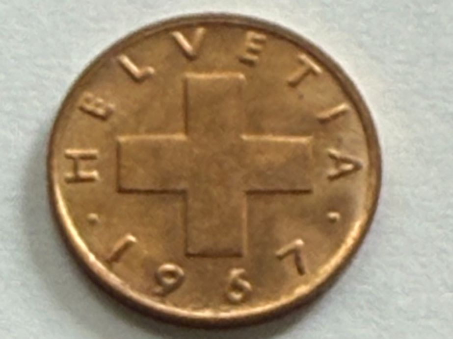 Tutti le monete: 1 Rappen 1967 – Usato da Saas-Fee venduto da edy_z6q9