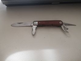 Offiziersmesser, Vintage Taschenmesser mit Holzgriff