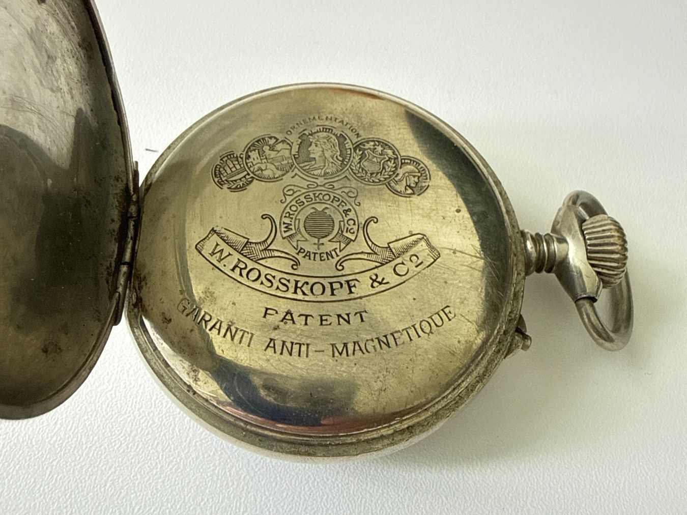 Roskopf Montres: Original Rosskopf Taschenuhr läuft – D'occasion à Stadel par amigo014 2