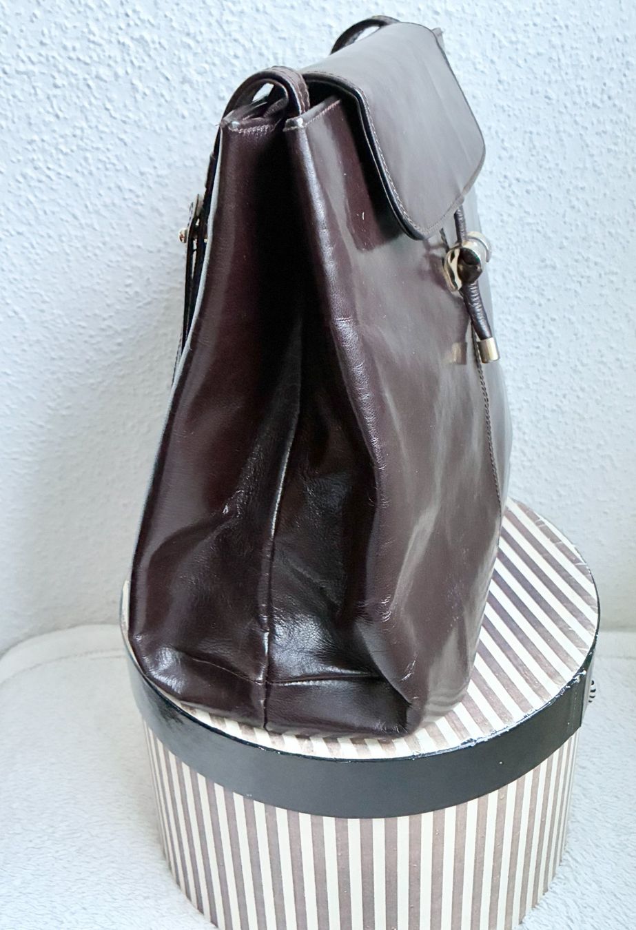 Borse da donna: Braune Vintage Leder Damen Handtasche – Usato da Kloten venduto da Nephty 1