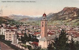 Lugano chiesa s. Lorenzo veduta val cola