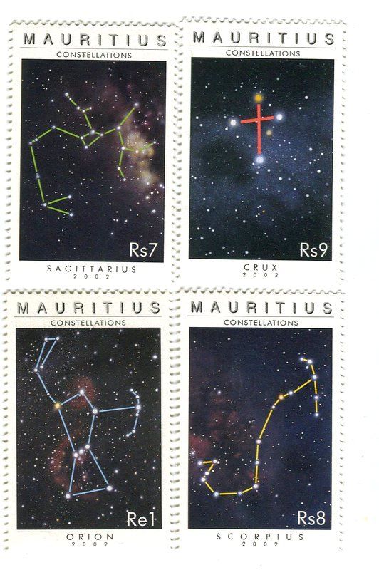 Tous les timbres: Briefmarken "Sternbilder". Mauritius. – Neuf avec emballage d'origine à Basel par Butsch5