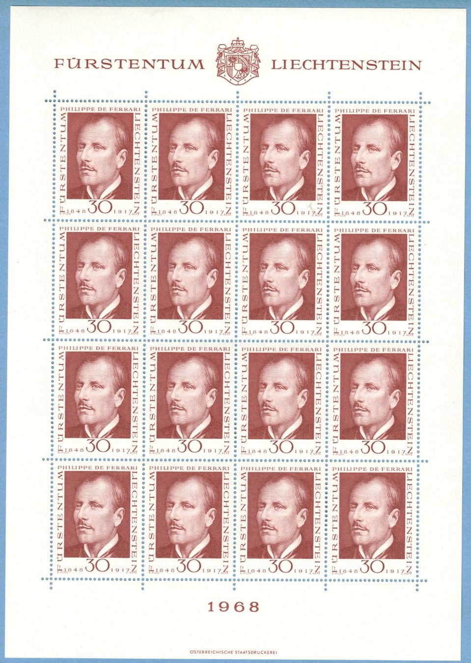 Tutti i francobolli: Kleinbogen    Pioniere Philatelie I    1968      postfrisch – Nuovo (secondo la descrizione) da Mellingen venduto da Ginger 1