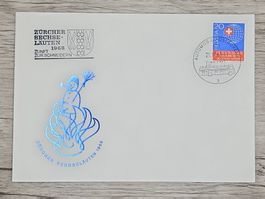 CL18 Enveloppe + Timbre Suisse 1968