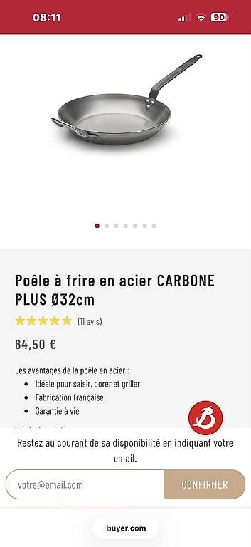 Poêles: Poêle De Buyer  – D'occasion à Arvillard (Salins) par Taniguchi 4