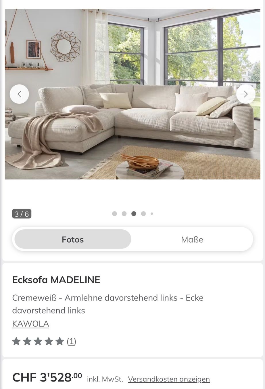 Sofas: Sofa/Couch - Neupreis 3.528,— – Gebraucht aus Horw von ver_kls9 1
