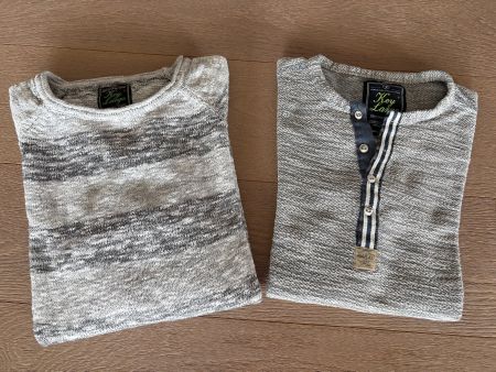 2 x Strickpullover von Key Largo, Hellgrau/Grau