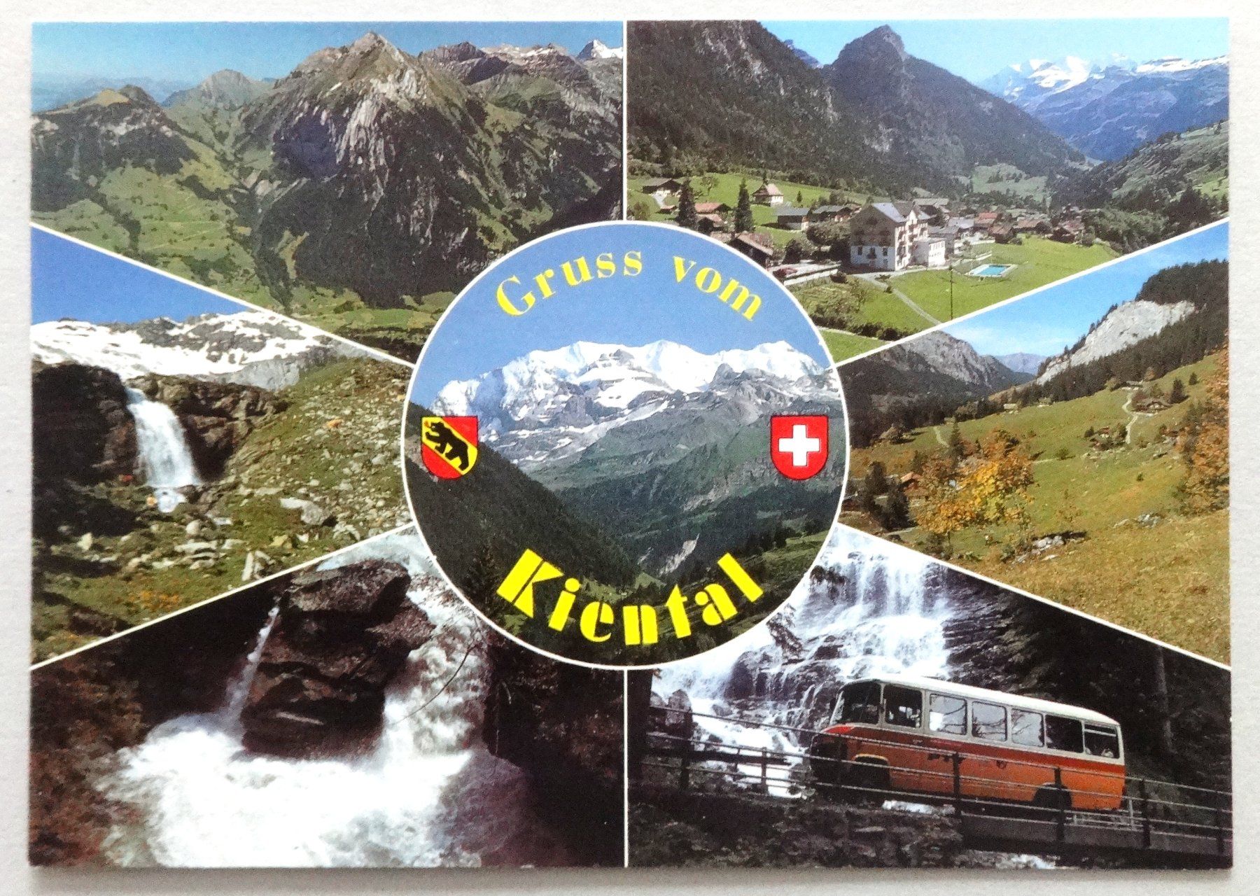 Cartoline postali: Kiental 1000 m, im Berner Oberland – Usato da Fétigny venduto da Billy2miny