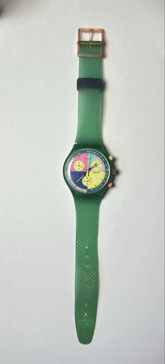 Swatch Orologi: RARE - Swatch Chrono FLASH - vert turquoise – Usato da Froideville venduto da Titlo