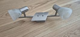 Deckenlampe mit 2 Spots, Chrom-Optik