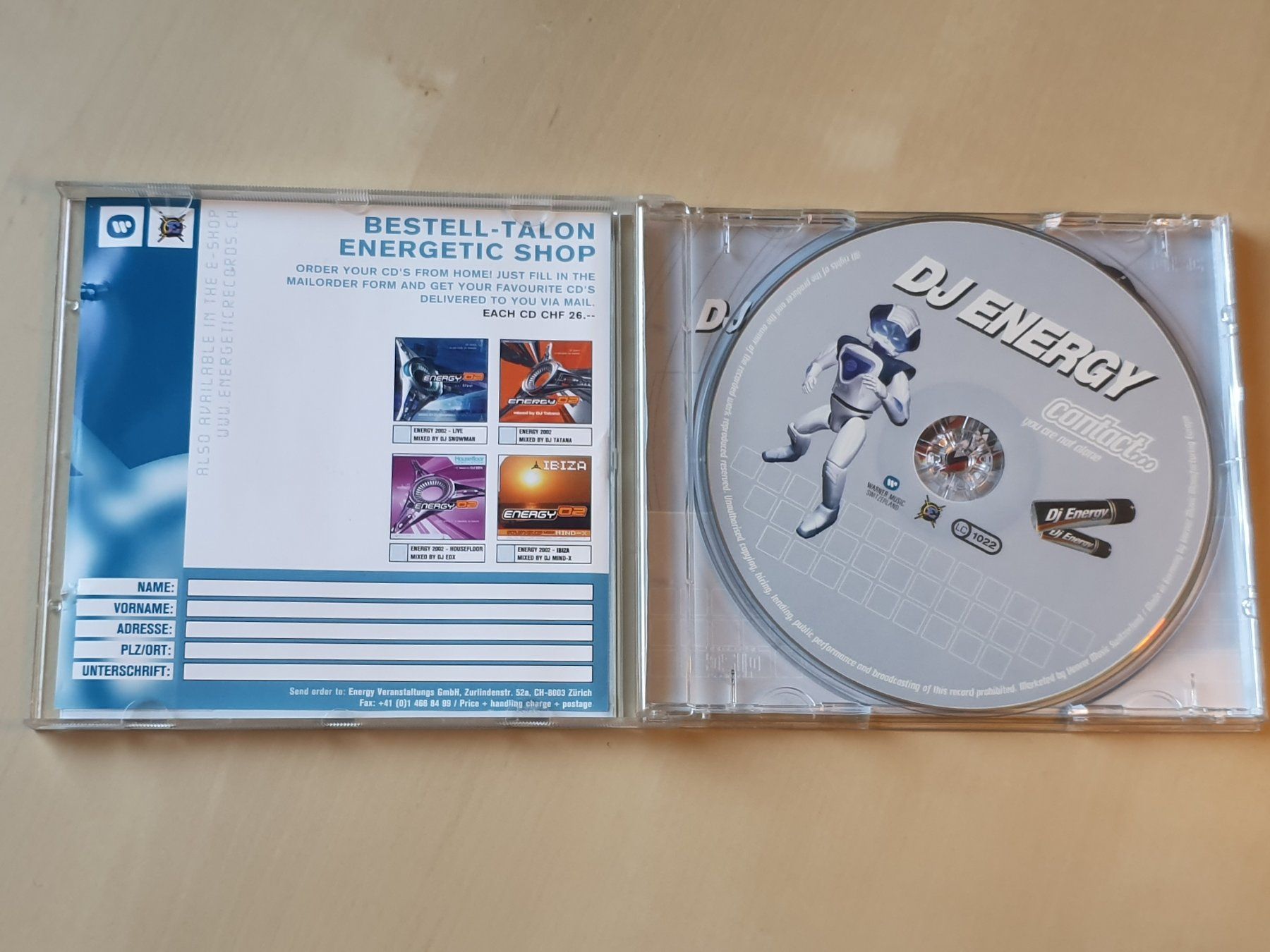 CDs: DJ Energy Contact – D'occasion à Stansstad par collectorsshop 2