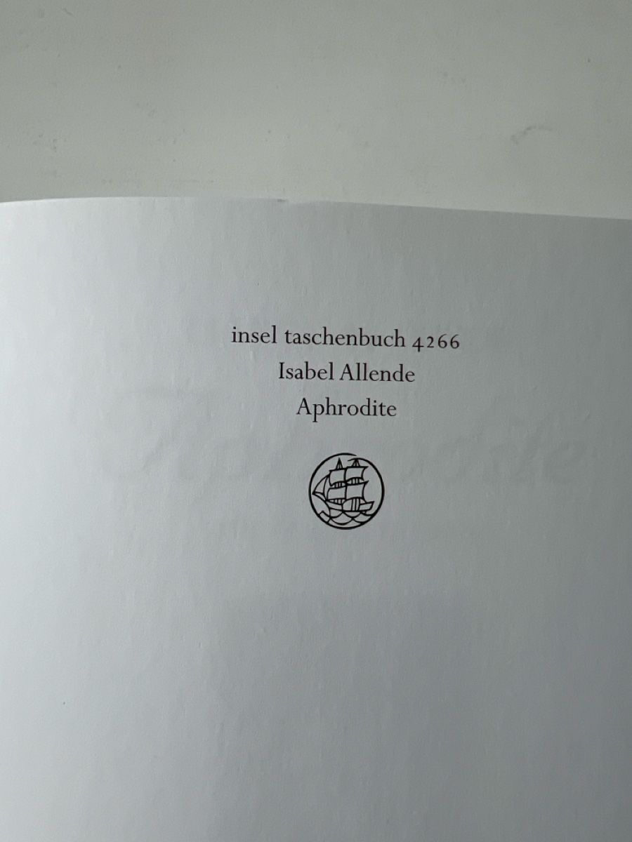 Libri: Isabel Allende Aphrodite eine Feier der Sinne  – Usato da Luzern venduto da nochnichtaltpapier 3
