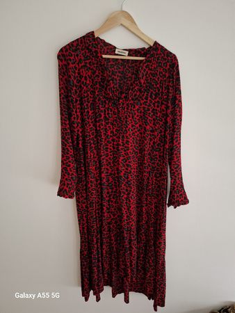 Robe Zadig&Voltaire léopard rouge vif, Taille XS-S